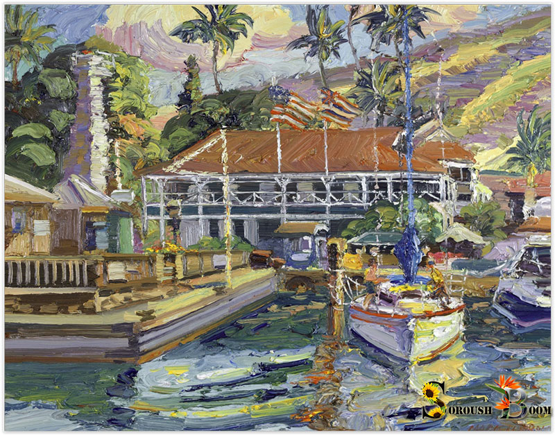 Mark Brown ‘Stars ‘n Stripes over Lahaina Harbor’ Best In Show